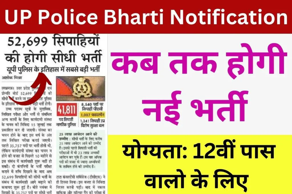 UP Police Bharti Notification 2023